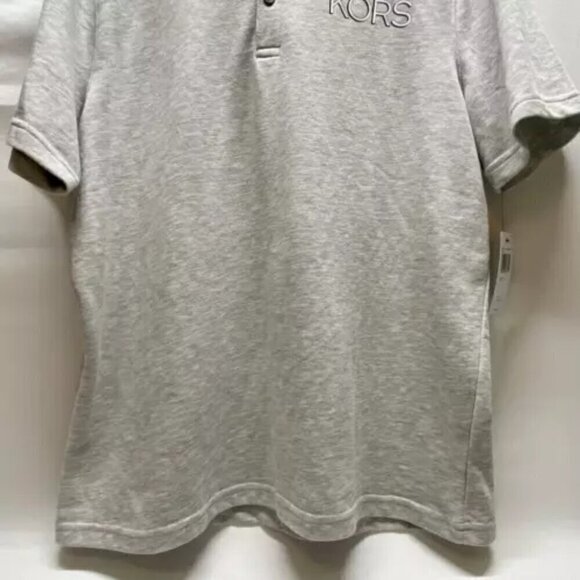 Michael Kors Men's Short Sleeve Henley T-shirt Size Large Athletic Heather NWT - Picture 3 of 10